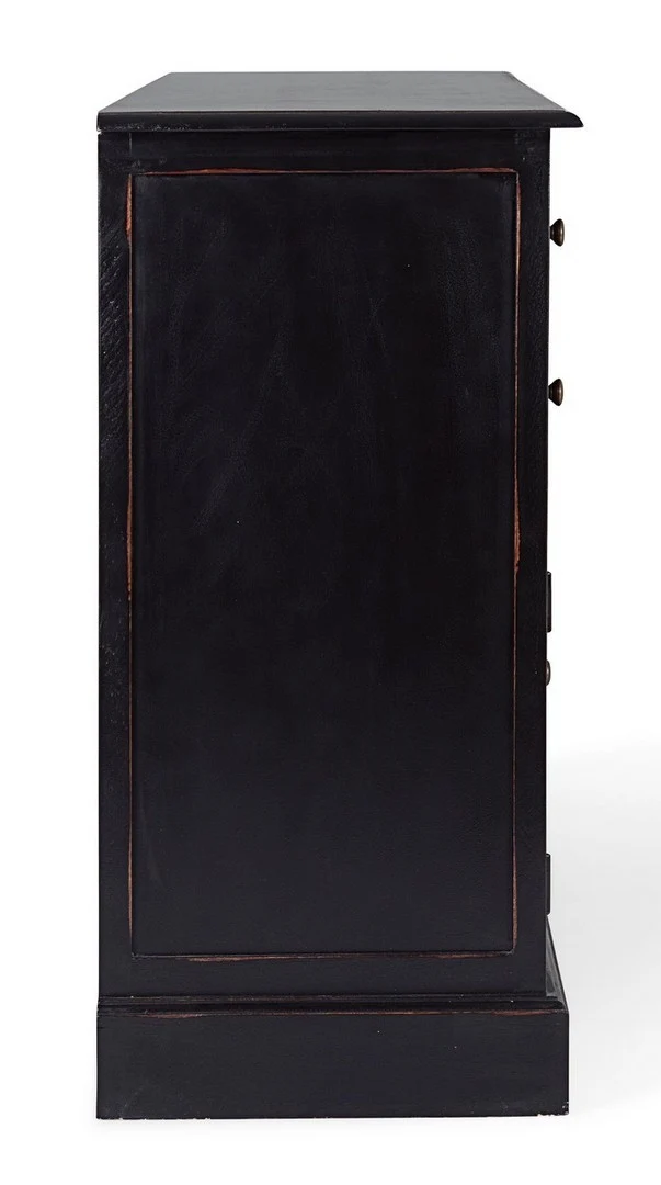 Credenza "Jefferson" con struttura in legno di mango, finitura anticata, stile classico