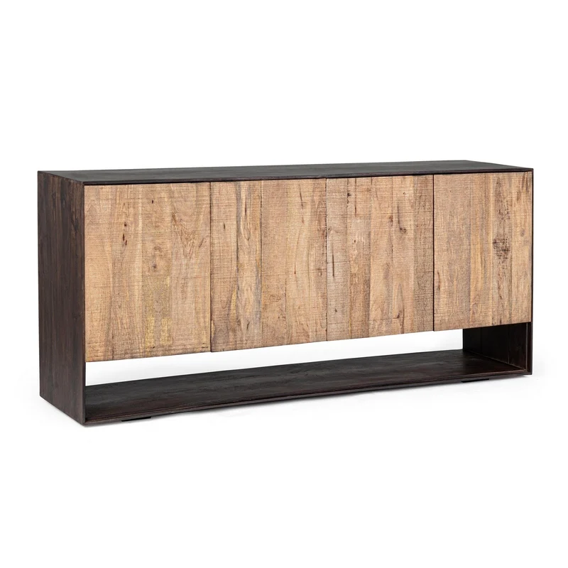 Credenza "Gunter" con struttura in legno di mango, finitura con vernice, stile moderno