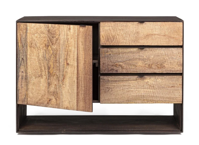 Credenza "Gunter" con struttura in legno di mango, finitura con vernice, stile moderno
