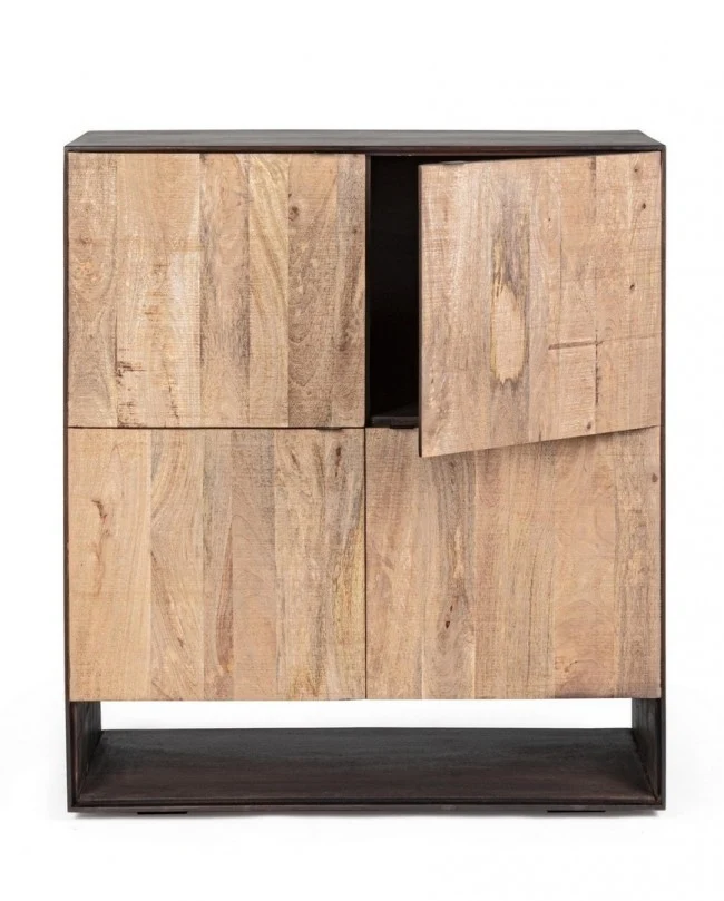 Credenza "Gunter" con struttura in legno di mango, finitura con vernice, stile moderno