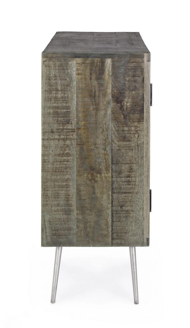 Credenza "Norwood" con struttura in legno di mango, mobile in stile industriale