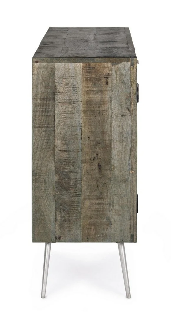 Credenza "Norwood" con struttura in legno di mango, mobile in stile industriale