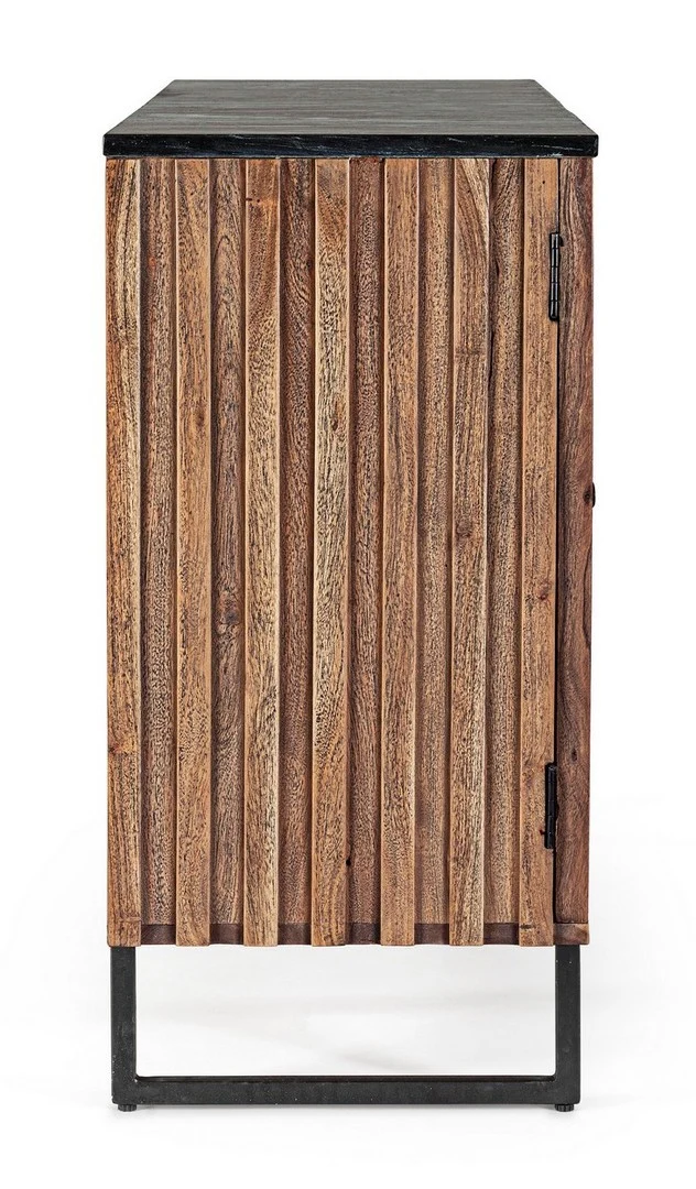 Credenza "Norfolk" con struttura in legno di acacia, mobile in stile vintage