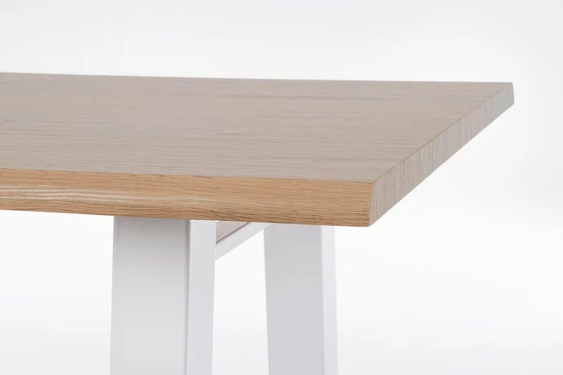 Tavolo Fred con gambe in acciaio verniciato, piano in mdf rivestito in carta melaminica 180 x 90 cm