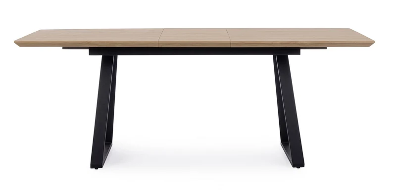 Tavolo allungabile Collins con struttura in acciaio, piano in mdf da 160-200 x 90 cm