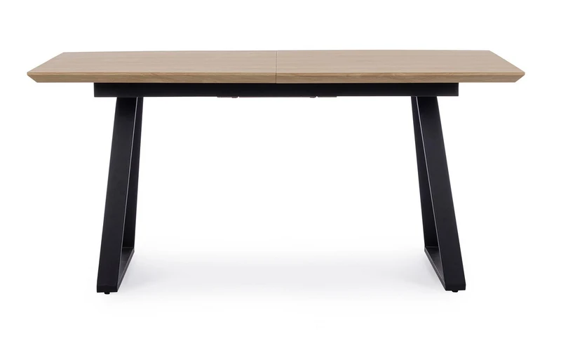 Tavolo allungabile Collins con struttura in acciaio, piano in mdf da 160-200 x 90 cm