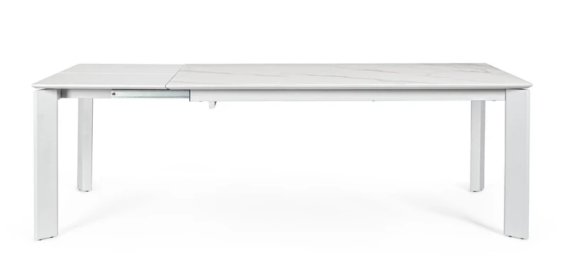 Tavolo "Briva" allungabile rettangolare con piano in ceramica e supporto in mdf