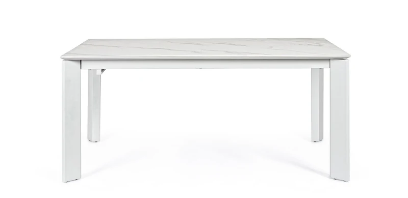 Tavolo "Briva" allungabile rettangolare con piano in ceramica e supporto in mdf