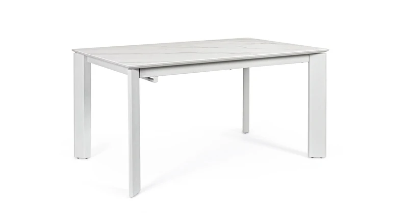 Tavolo "Briva" allungabile rettangolare con piano in ceramica e supporto in mdf