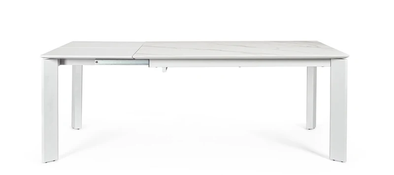 Tavolo "Briva" allungabile rettangolare con piano in ceramica e supporto in mdf