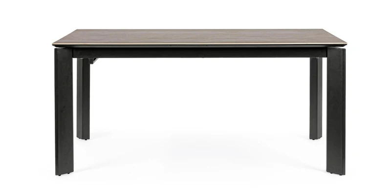 Tavolo "Briva" allungabile rettangolare con piano in ceramica e supporto in mdf