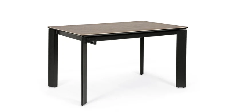 Tavolo "Briva" allungabile rettangolare con piano in ceramica e supporto in mdf