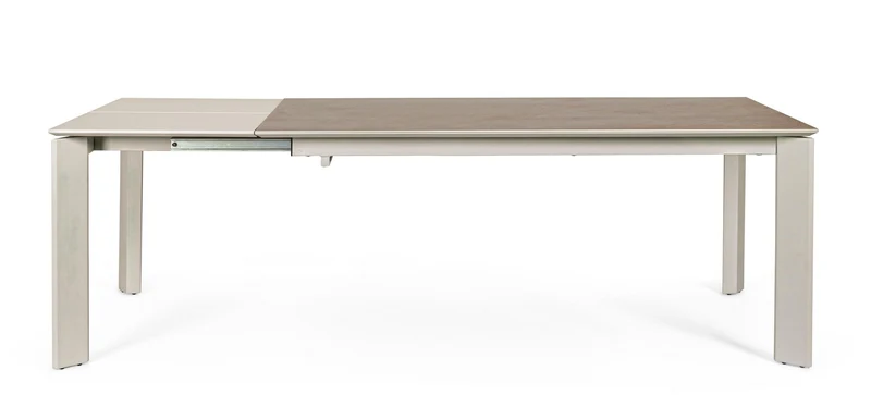 Tavolo "Briva" allungabile rettangolare con piano in ceramica e supporto in mdf