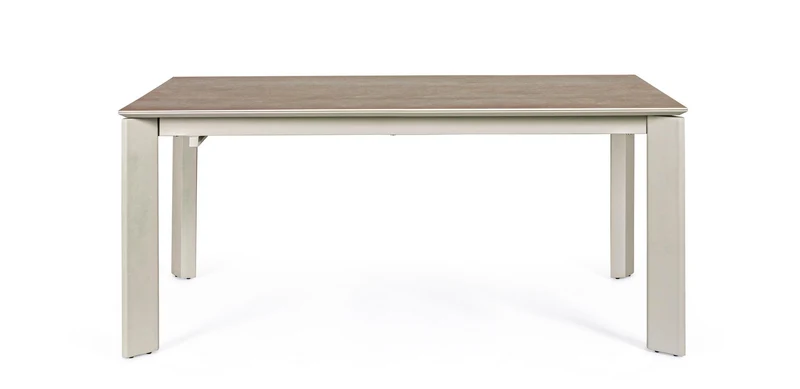 Tavolo "Briva" allungabile rettangolare con piano in ceramica e supporto in mdf