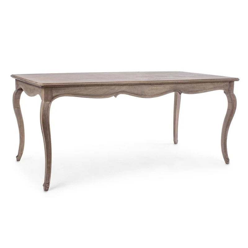 Tavolo Malika rettangolare in legno di mango finitura a base di nitrocellulosa da 175 x 90 cm