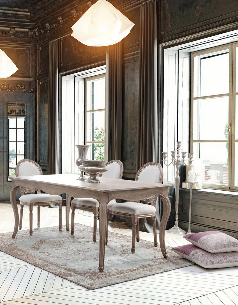 Tavolo Malika rettangolare in legno di mango finitura a base di nitrocellulosa da 175 x 90 cm