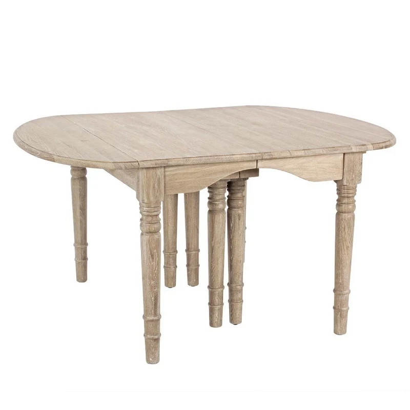 Tavolo allungabile Bedford rettangolare in legno massiccio di quercia europeo