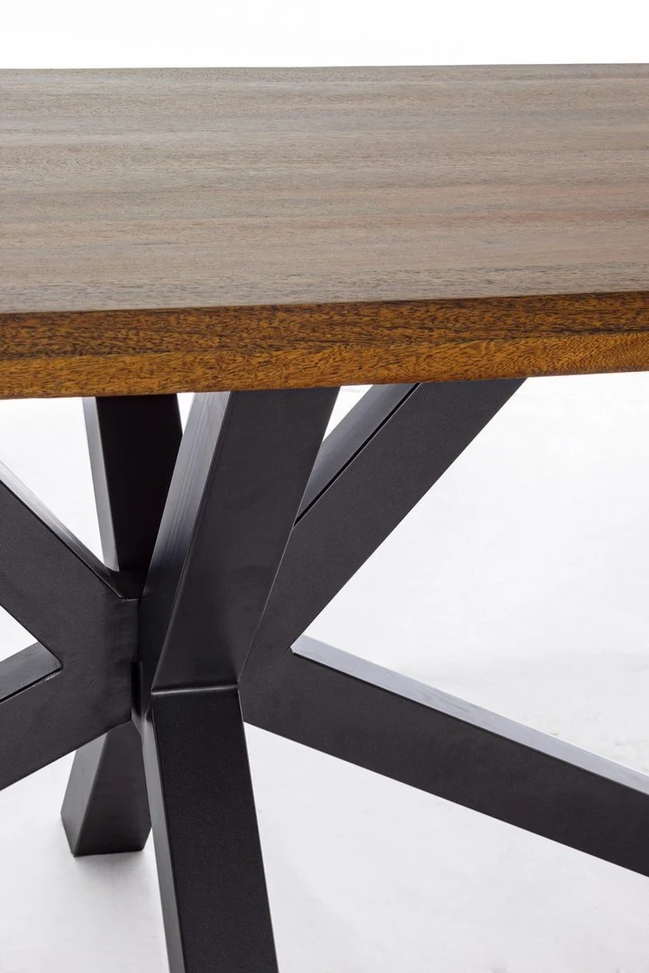 Tavolo Arnav rettangolare, con gambe, piano in legno di mango da 200 x 100 cm