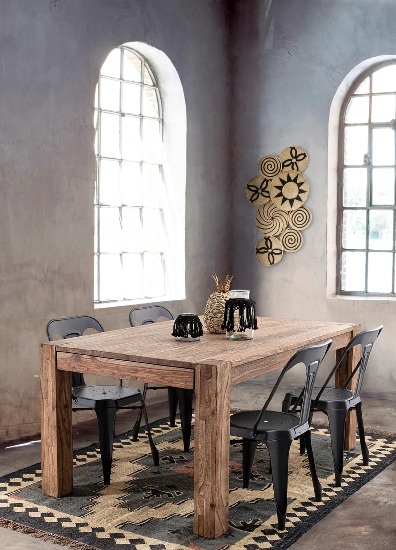 Tavolo allungabile Sunderland rettangolare, con gambe, in legno sheesham da 175-265 x 90 cm