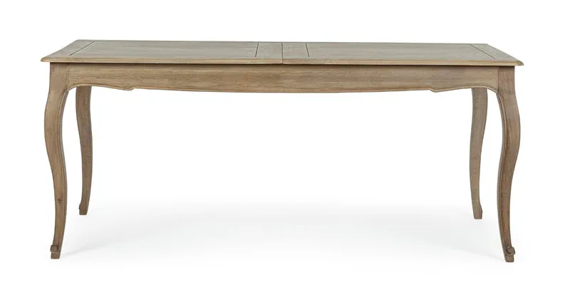 Tavolo allungabile "Domitille" rettangolare, con gambe, in legno di mango da 180-225 x 90 cm