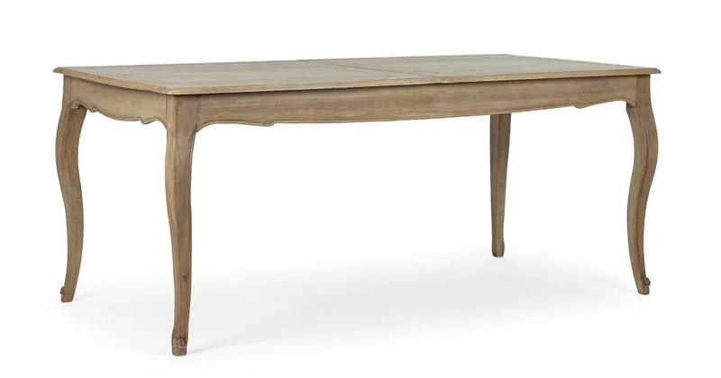Tavolo allungabile "Domitille" rettangolare, con gambe, in legno di mango da 180-225 x 90 cm
