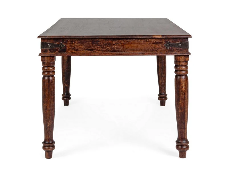 Tavolo Jaipur rettangolare, con gambe, piano in legno massiccio, stile fusion