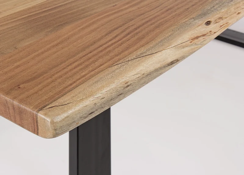 Tavolo Artur rettangolare, con gambe, in legno di acacia da 200 x 95 cm