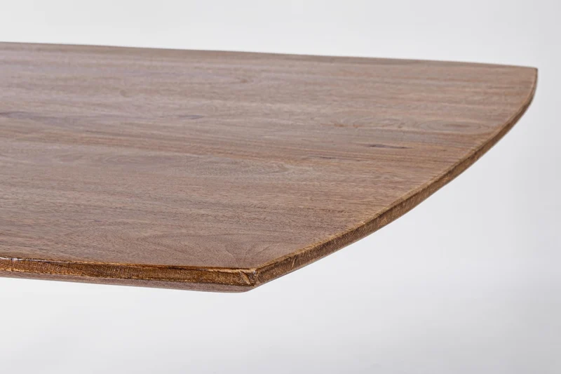 Tavolo Sherman rettangolare, con gambe, in legno di mango, stile vintage da 150 cm