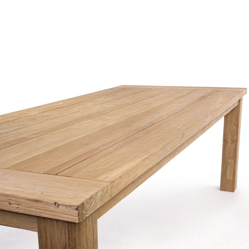 Tavolo "Bounty" fisso in legno di Teak Riciclato da giardino 240 x 100 cm
