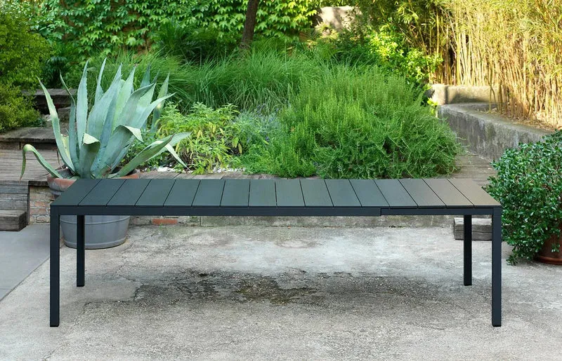 Tavolo allungabile "Nardi Rio Alu" piano telescopico in alluminio per giardino e veranda