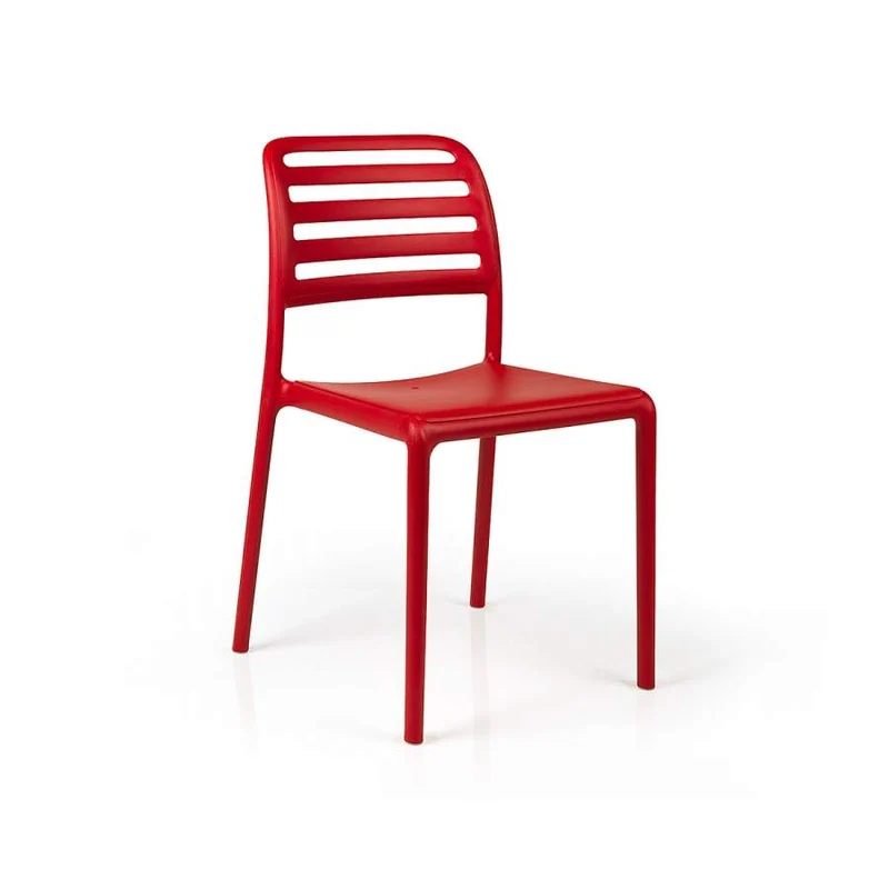 Sedia "Costa Bistrot" in polipropilene fiber-glass per giardino, bar e ristorante "Made in Italy"