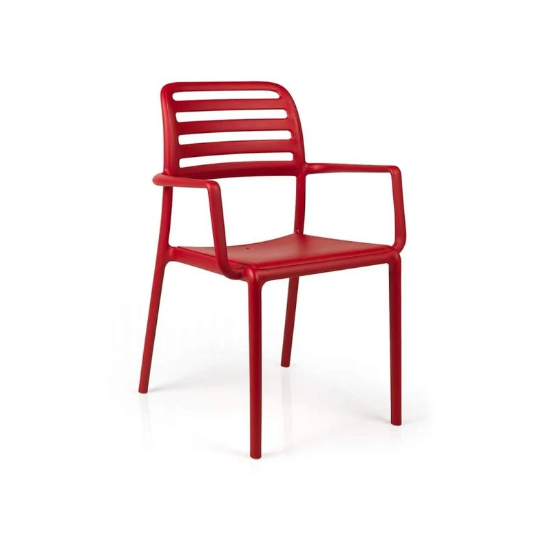 Poltrona "Costa" in fiber-glass per giardino, bar e ristorante "Made in Italy"