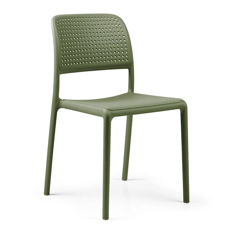 Sedia "Bora Bistrot" in polipropilene fiber-glass per giardino, bar e ristorante "Made in Italy"