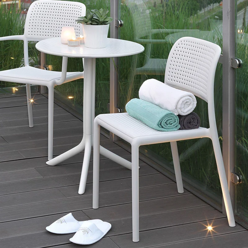 Sedia "Bora Bistrot" in polipropilene fiber-glass per giardino, bar e ristorante "Made in Italy"