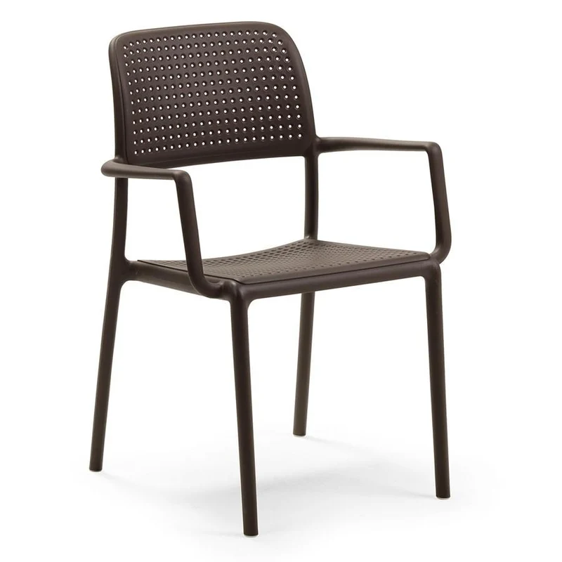 Poltrona "Bora" in fiber-glass per giardino, bar e ristorante "Made in Italy"