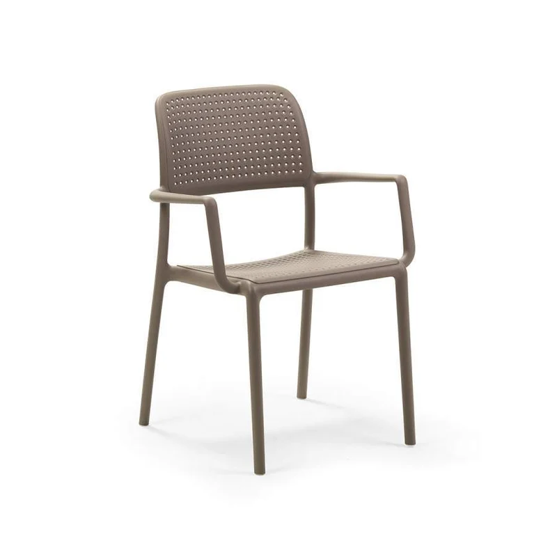 Poltrona "Bora" in fiber-glass per giardino, bar e ristorante "Made in Italy"