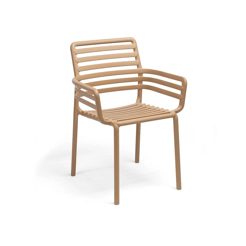 Sedia "Doga Armchair" in polipropilene fiber-glass per giardino, bar e ristorante "Made in Italy"
