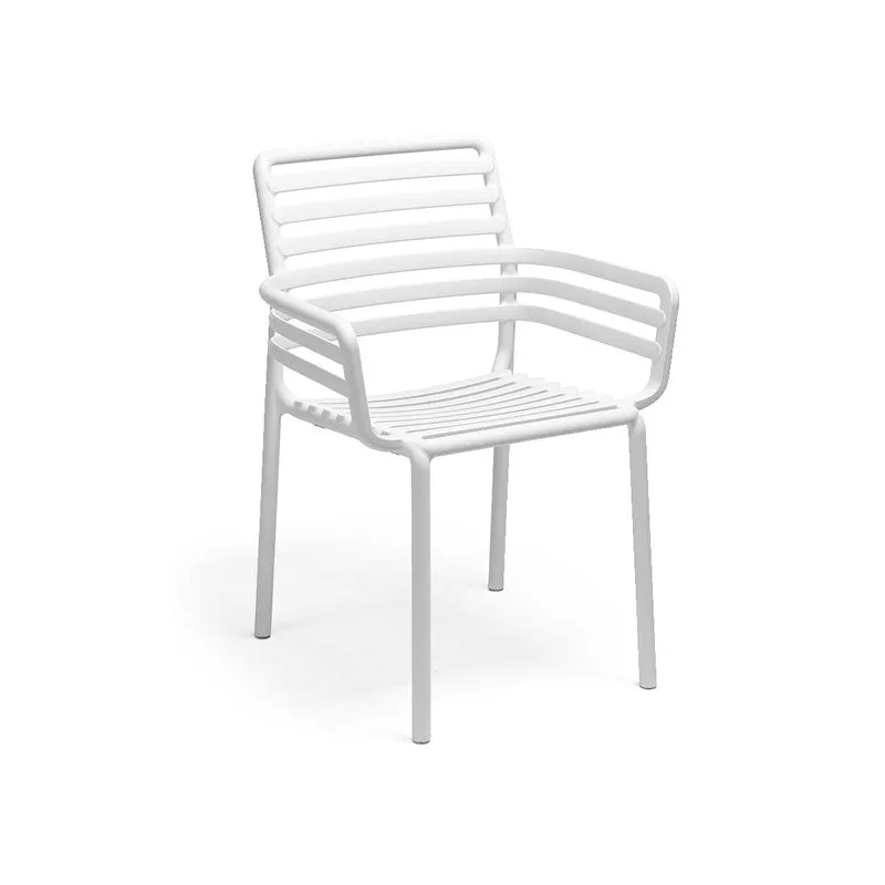 Sedia "Doga Armchair" in polipropilene fiber-glass per giardino, bar e ristorante "Made in Italy"