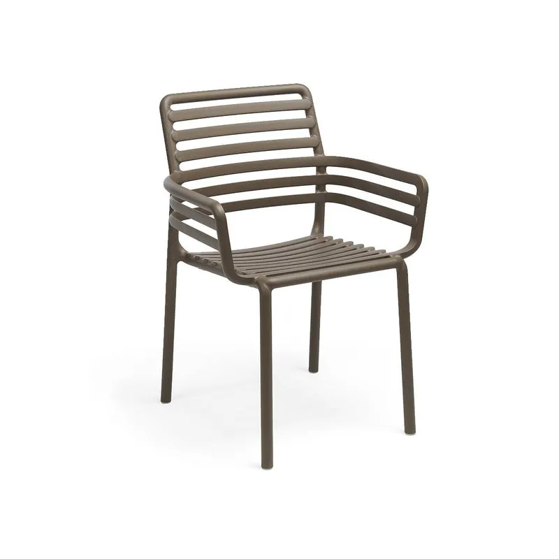 Sedia "Doga Armchair" in polipropilene fiber-glass per giardino, bar e ristorante "Made in Italy"