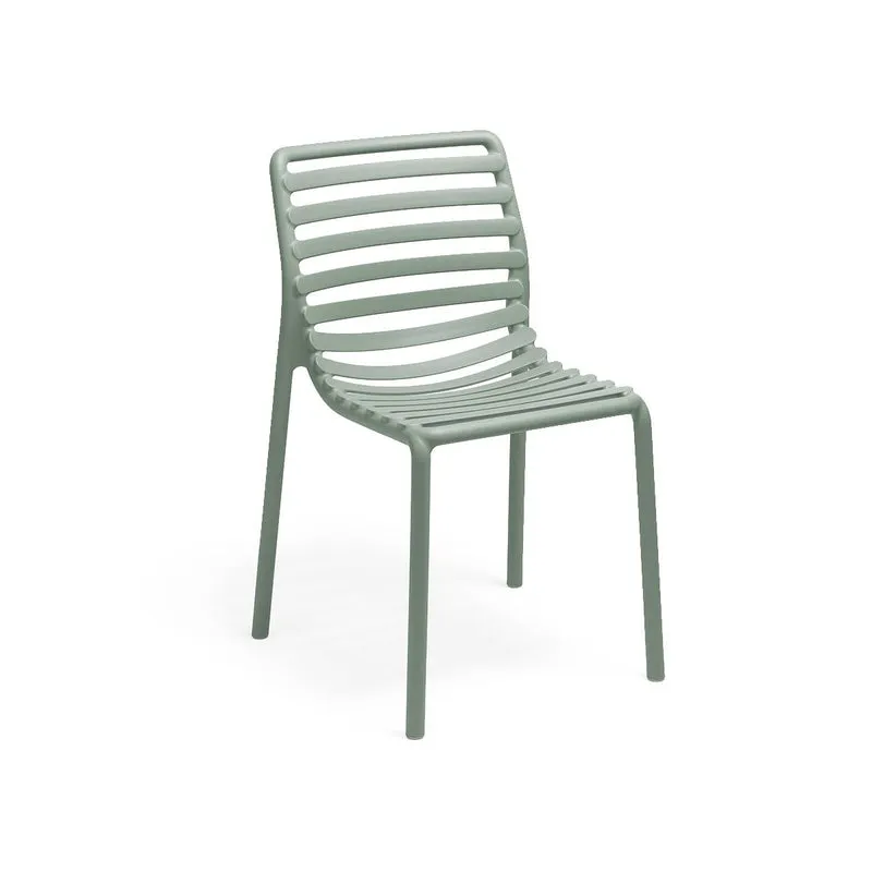 Sedia "Doga Bistrot" in polipropilene fiber-glass per giardino, bar e ristorante "Made in Italy"
