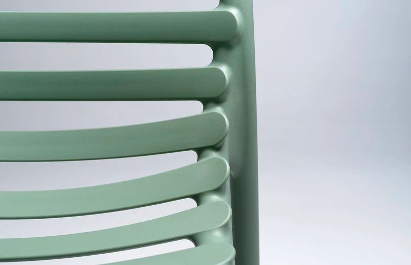 Sedia "Doga Bistrot" in polipropilene fiber-glass per giardino, bar e ristorante "Made in Italy"