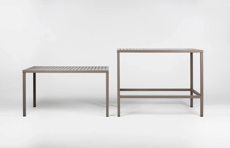 Tavolo rettangolare "Nardi Cube" in durel-top per giardino e veranda "Made in Italy"