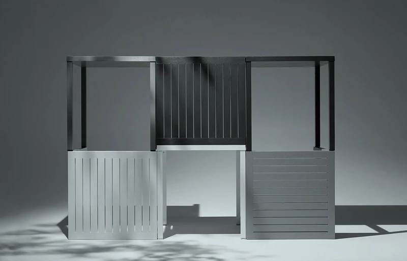 Tavolo rettangolare "Nardi Cube" in durel-top per giardino e veranda "Made in Italy"