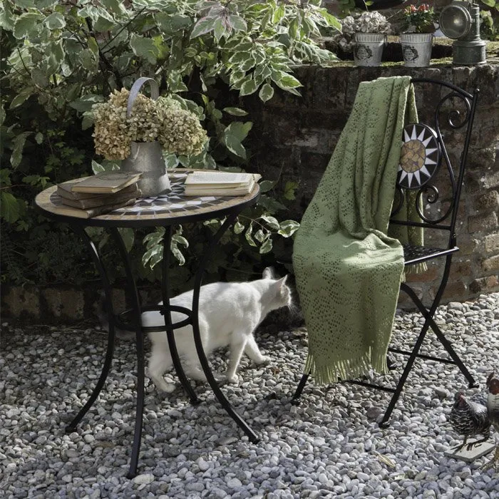 Sedie pieghevoli "Classic" in acciaio verniciato per giardino e veranda confezione da 2 pezzi