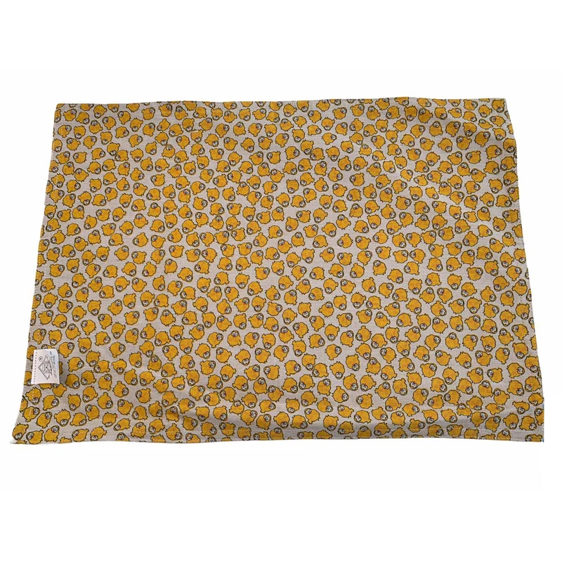 Tovaglietta americana a fantasia con pulcini 100 % cotone 34 x 44 cm