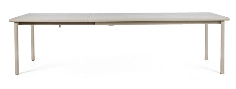 Tavolo allungabile "Kendall" in alluminio verniciato da esterno per giardino e veranda 180/280 cm