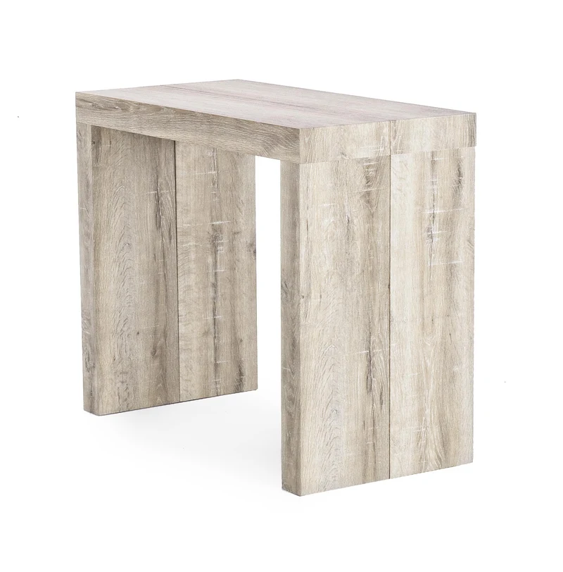 Tavolo consolle allungabile in legno "Kenya" da pranzo per interno 45\270 cm arredamento cucina e soggiorno