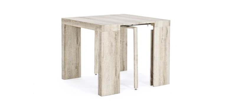 Tavolo consolle allungabile in legno "Kenya" da pranzo per interno 45\270 cm arredamento cucina e soggiorno