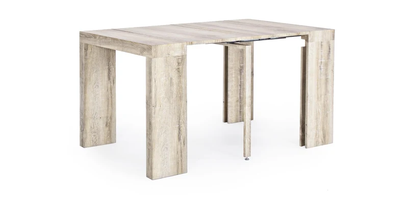 Tavolo consolle allungabile in legno "Kenya" da pranzo per interno 45\270 cm arredamento cucina e soggiorno
