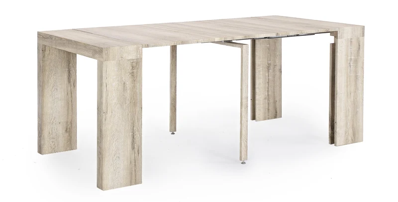 Tavolo consolle allungabile in legno "Kenya" da pranzo per interno 45\270 cm arredamento cucina e soggiorno